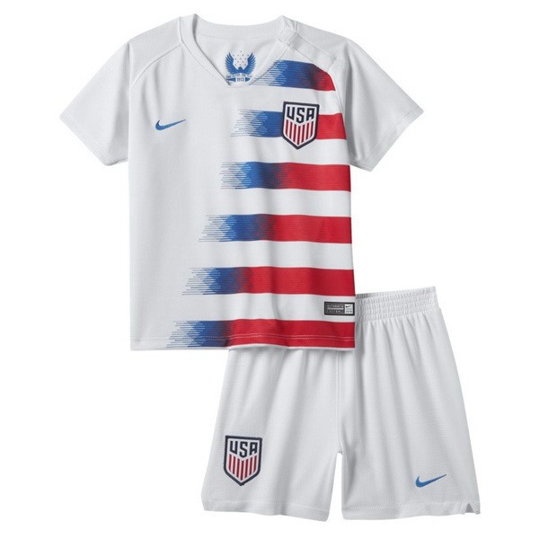 Maillot Football États-Unis Domicile Enfant 2018 Blanc